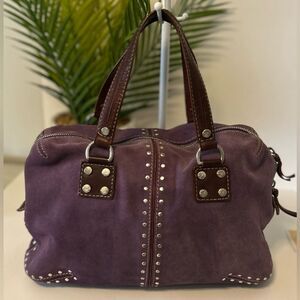 Michael Kors Purple Studded Satchel